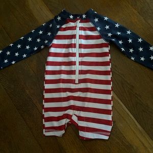 6-12 month American Flag bathing suit
